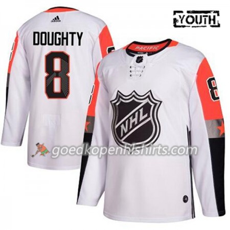 Los Angeles Kings Drew Doughty 8 2018 NHL All-Star Pacific Division Adidas Wit Authentic Shirt - Kinderen
